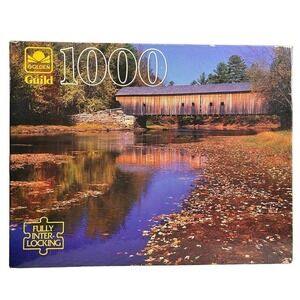 Golden Guild 1000 Piece Puzzle Hemlock Bridge Dick Dietrich SEALED